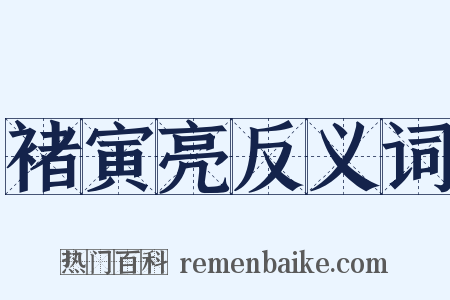 褚寅亮反义词是什么意思的图片